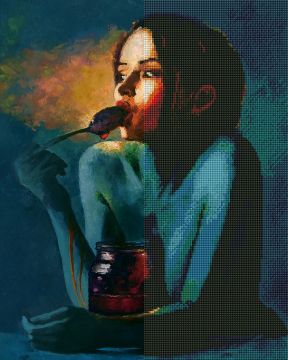 Διαμαντένια ταπετσαρία - Όνειρα γλυκά, 40x50 cm
