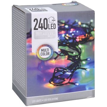 Χριστουγεννιάτικα φωτάκια LED, πολύχρωμα, 240 LED, 18μ