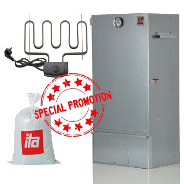 Συσκευή για καπνιστό κρέας χωρίς γυαλί + Θερμαντήρας για συσκευές για καπνιστό κρέας + Πριονίδι για συσκευές για καπνιστό κρέας