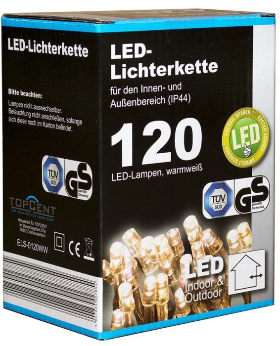 Χριστούγεννα LED φώτα 120τεμ - 12 μ