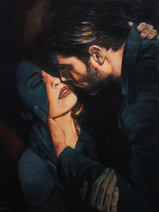 Ζωγραφική κατά αριθμό - Τελευταίο φιλί, 40x50cm