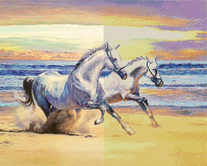 Διαμαντένια ταπετσαρία - Μαζί για πάντα, 40x50 cm