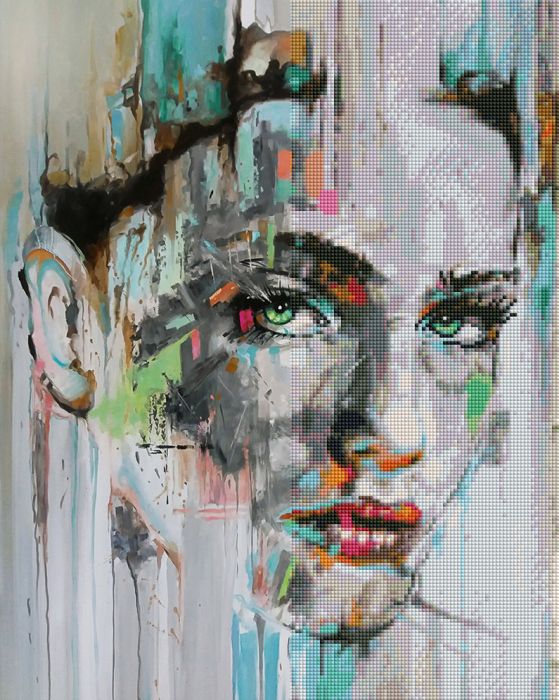 Διαμαντένια ταπετσαρία - Μόνο εσύ, 40x50 cm