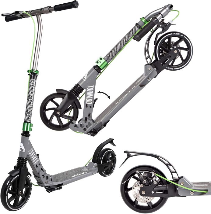 City Scooter Apollo Tornado γκρι / πράσινο