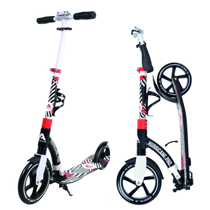 City Scooter Apollo Hurricane μαύρο / άσπρο / ροζ