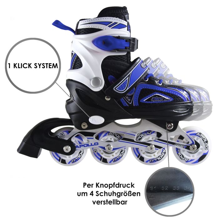 Πατίνια INLINE "Super Blades X Pro" Apollo S - Μπλε