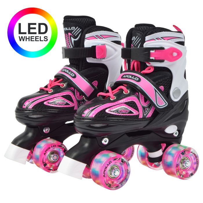 Roller skates "Super Quad X Pro" S - Ροζ