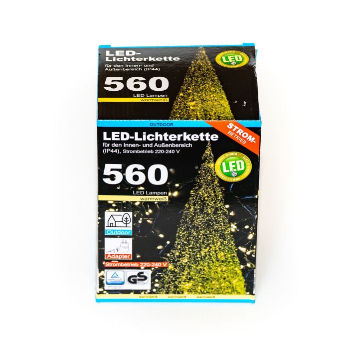 Χριστουγεννιάτικα φωτάκια LED με αντάπτορα 560 τμχ - 11 m