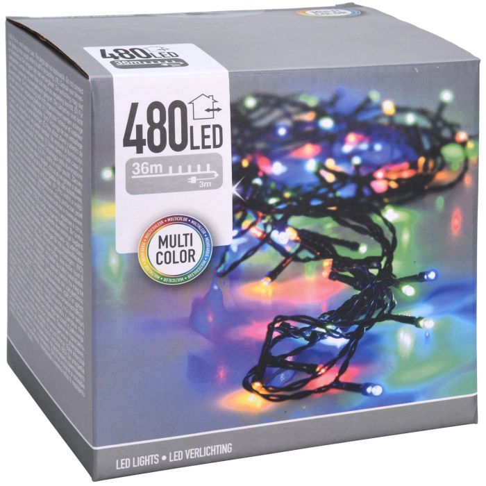 Χριστουγεννιάτικα φωτάκια LED, πολύχρωμα, 480 LED, 36μ